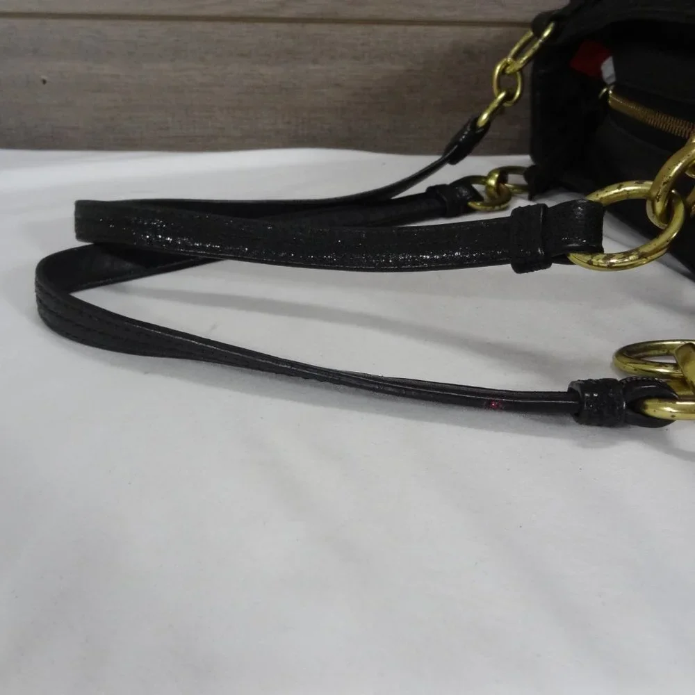 Coach F20812 Alexandra Python Chain Leather Shoulder Bag Tote - Picture 5 of 12